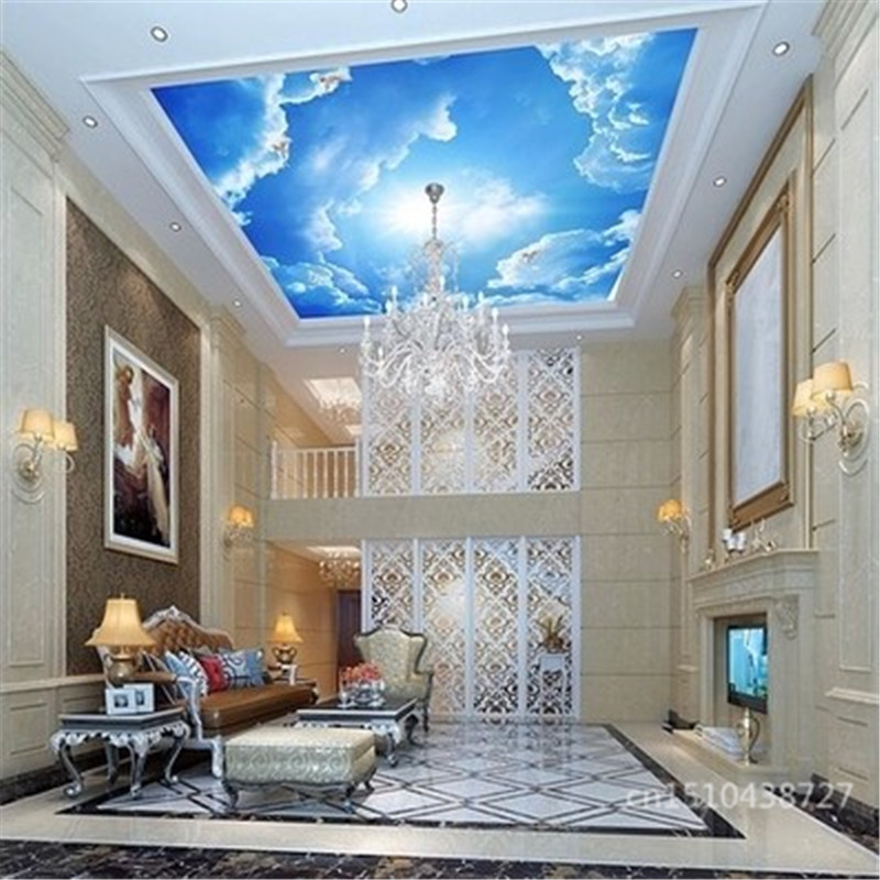 papel pintado azul y blanco para paredes,techo,habitación,pared,diseño de interiores,propiedad