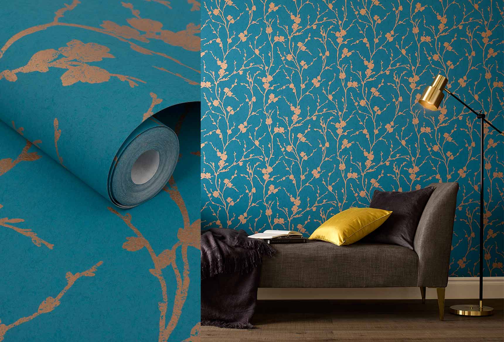 Graham And Brown Zen Teal WallpaperUse