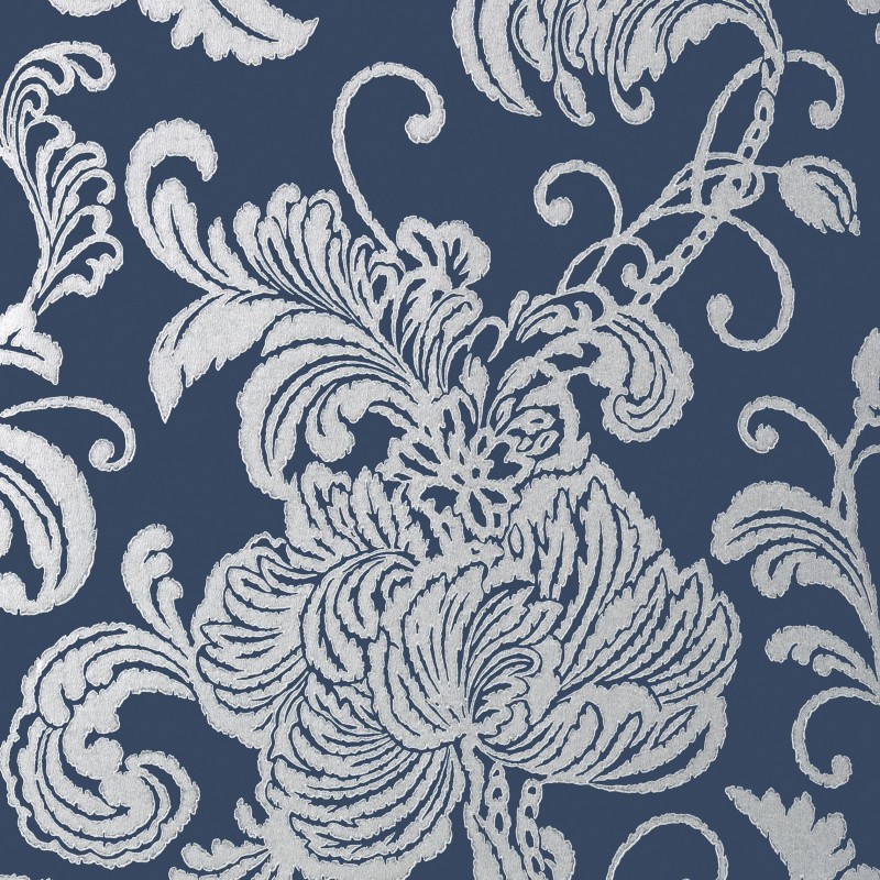 navy and silver wallpaper,pattern,motif,wallpaper,design,visual arts