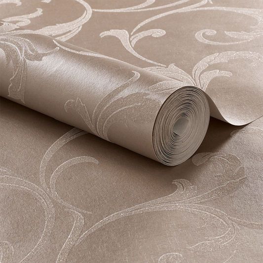クリーム色と茶色の壁紙デザイン,床,フローリング,繊維,壁紙,ベージュ