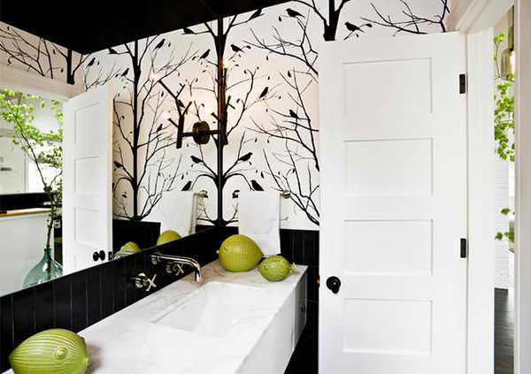 contemporary bathroom wallpaper,white,wall,room,interior design,house