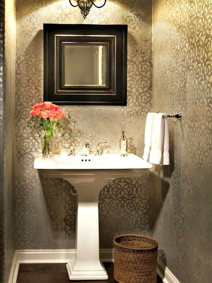 bathroom wallpaper designs,bathroom,room,interior design,property,sink
