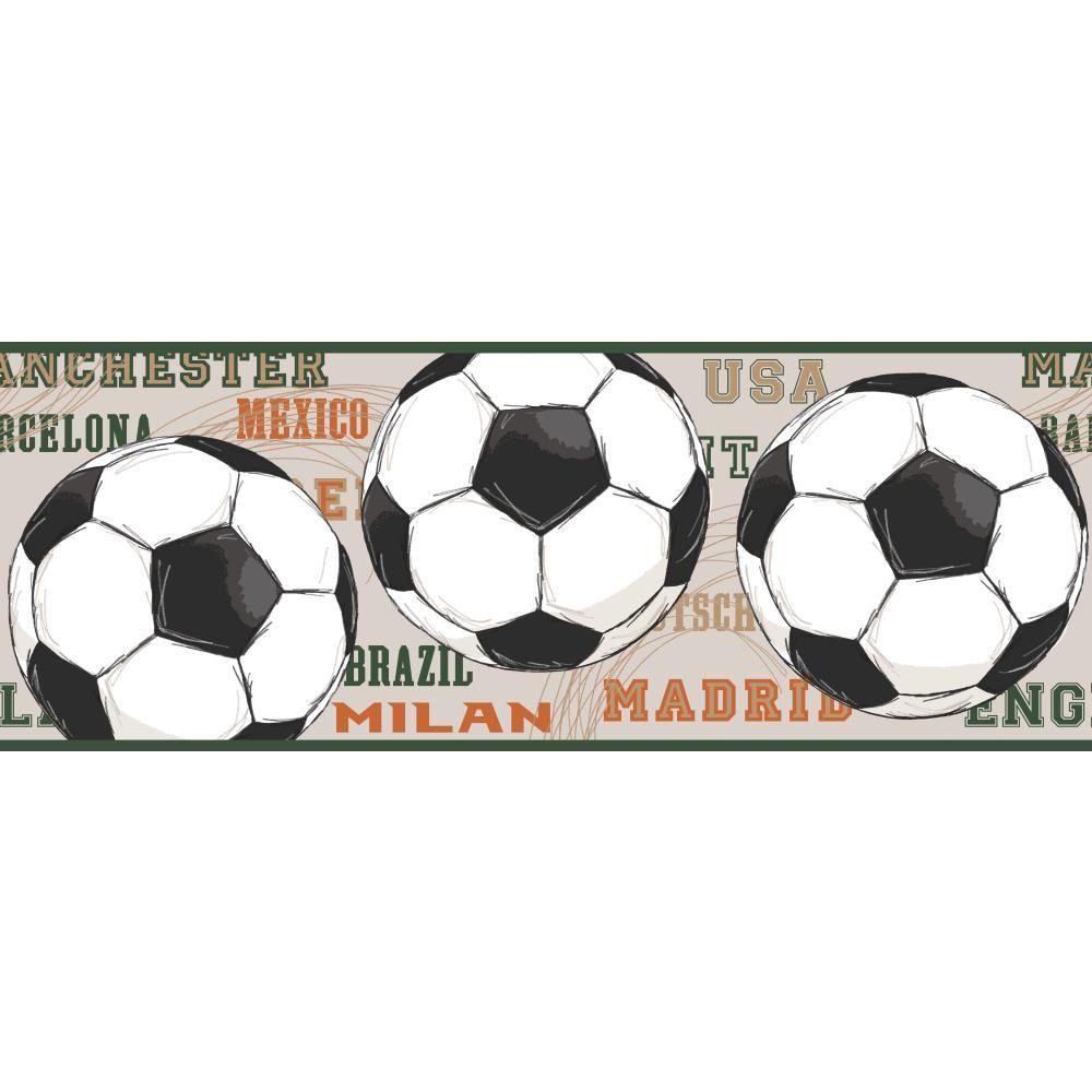 bordure de papier peint pour enfants,ballon de football,football,équipement sportif