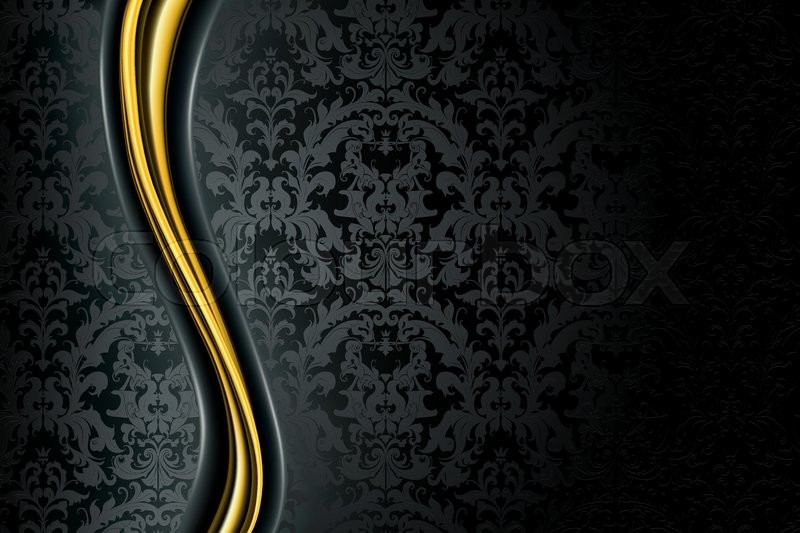 black luxury wallpaper,black,yellow,darkness,design,pattern