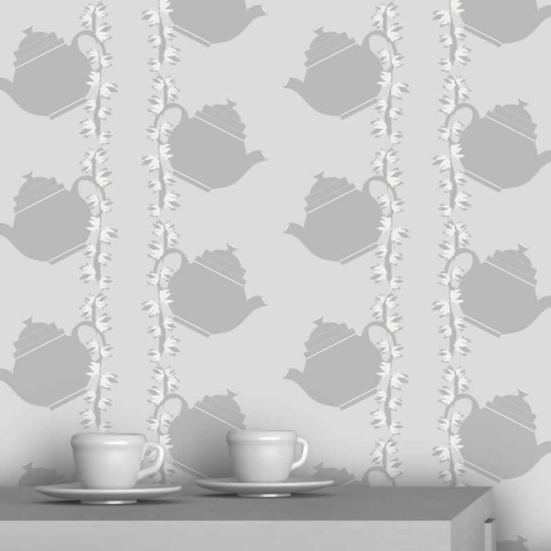 grey designer wallpaper,white,wallpaper,tree,pattern,room (794685