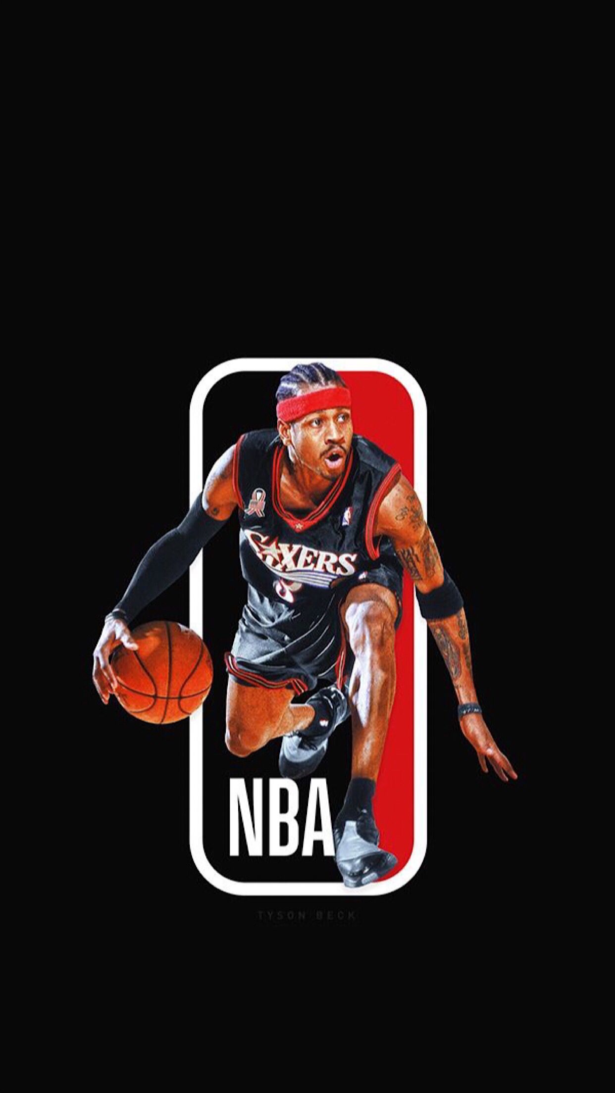 allen iverson fondo de pantalla para iphone,jugador de baloncesto,jersey,movimientos de baloncesto,baloncesto,clavada