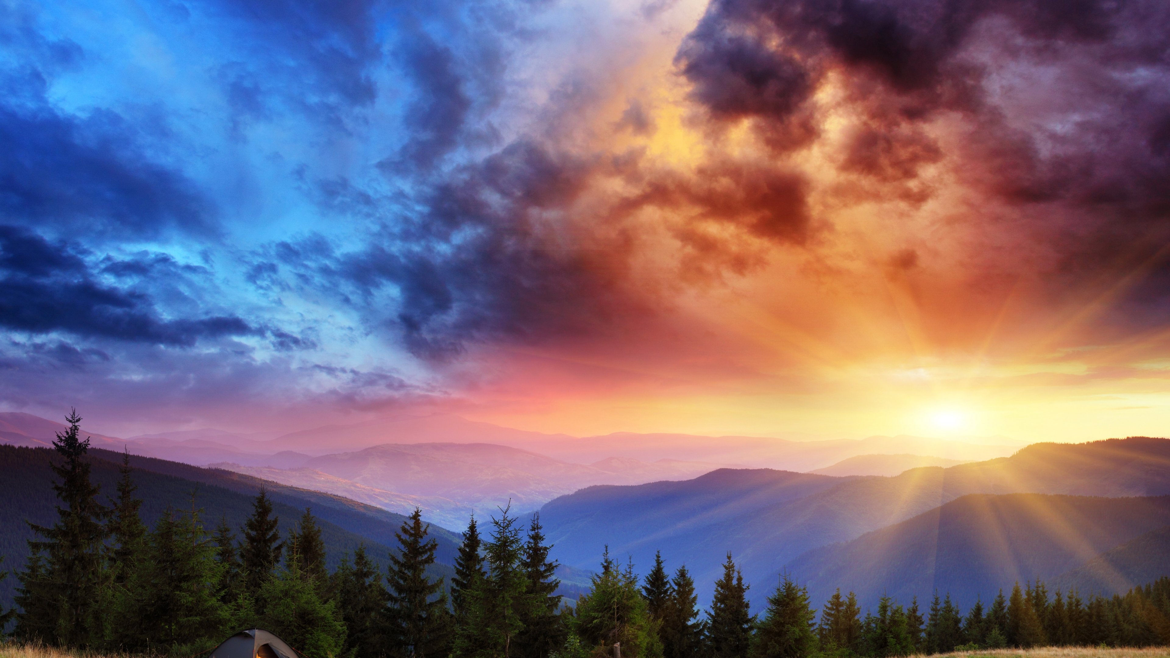 ウルトラhdデスクトップの壁紙,空,自然,雲,山,自然の風景