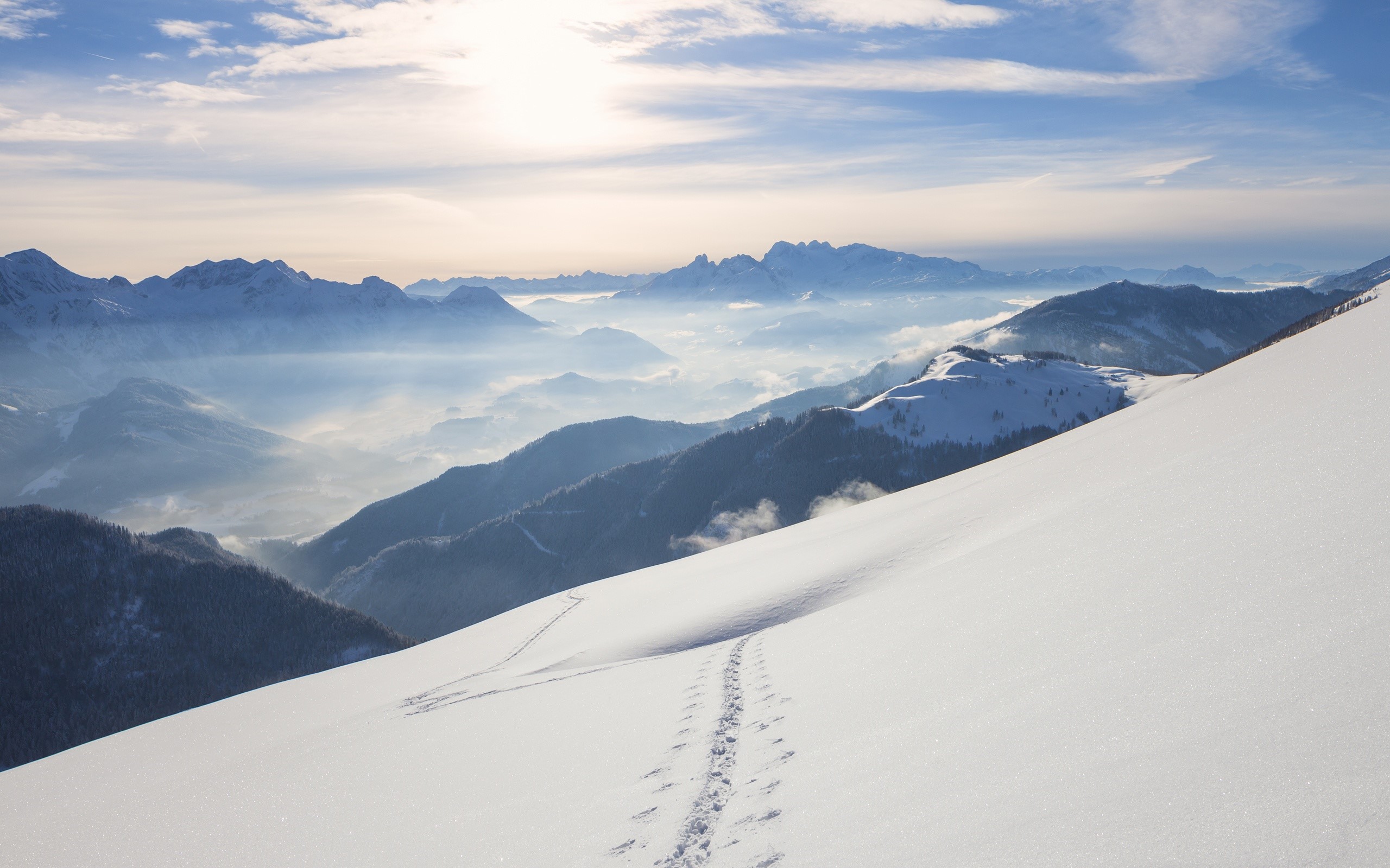 tapeten für windows 10,berg,gebirge,schnee,grat,himmel