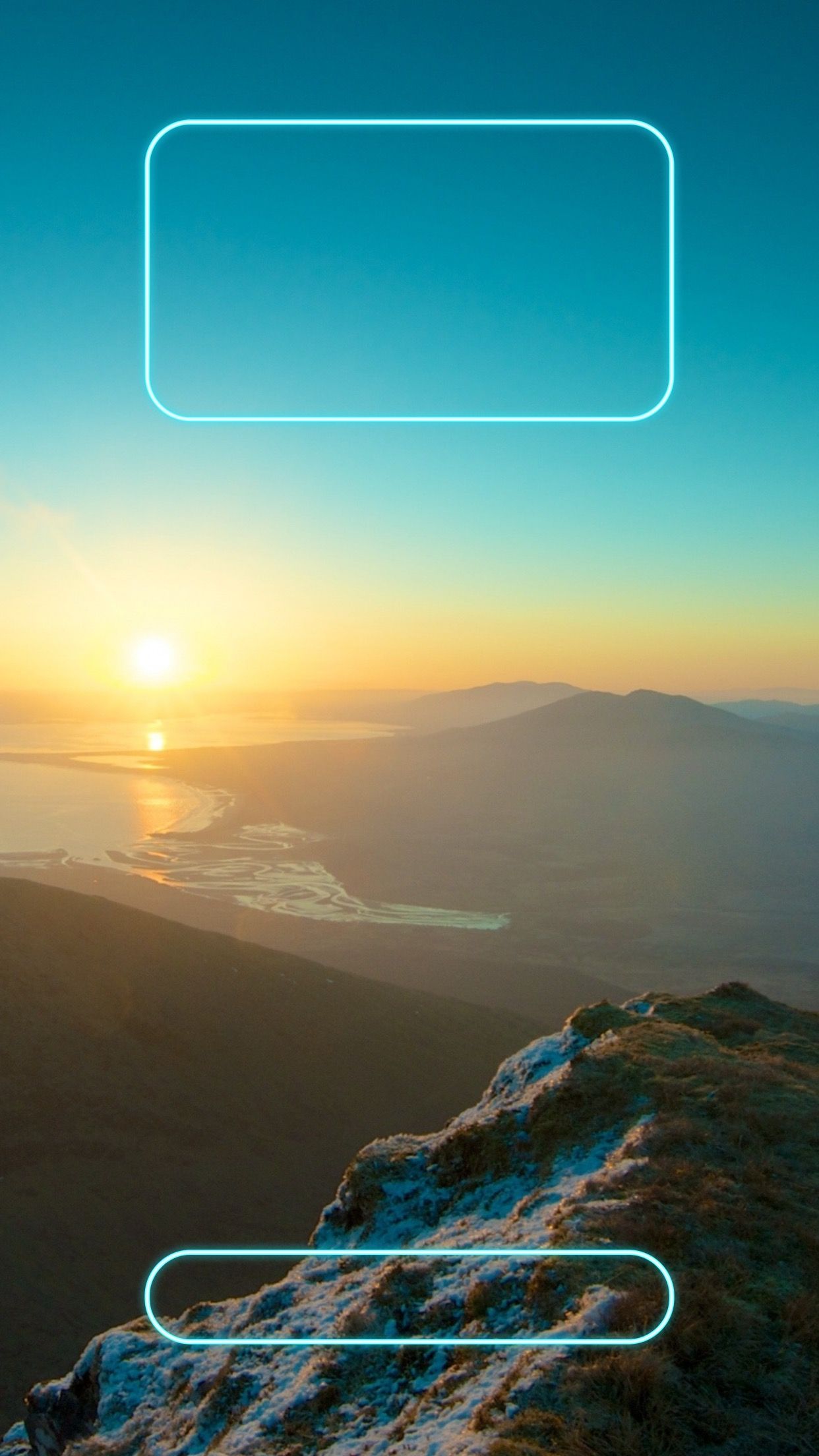 아이폰 6 플러스 잠금 화면 벽지,하늘,수평선,자연 경관,분위기,폰트