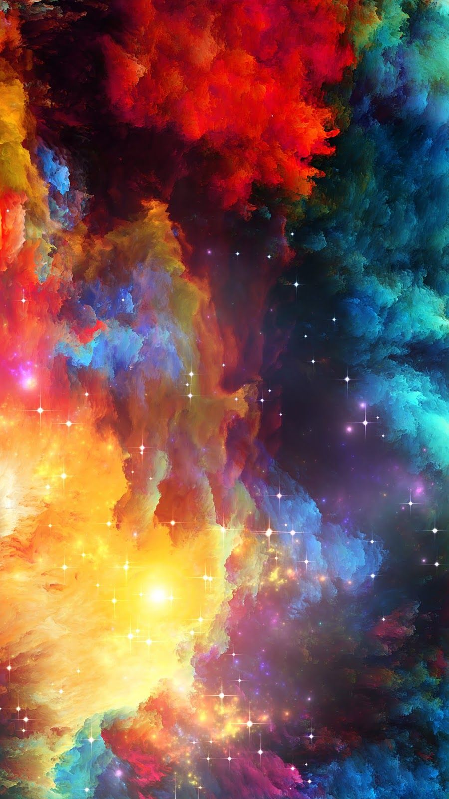 papel pintado colorido para android,cielo,nebulosa,espacio,atmósfera,ilustración