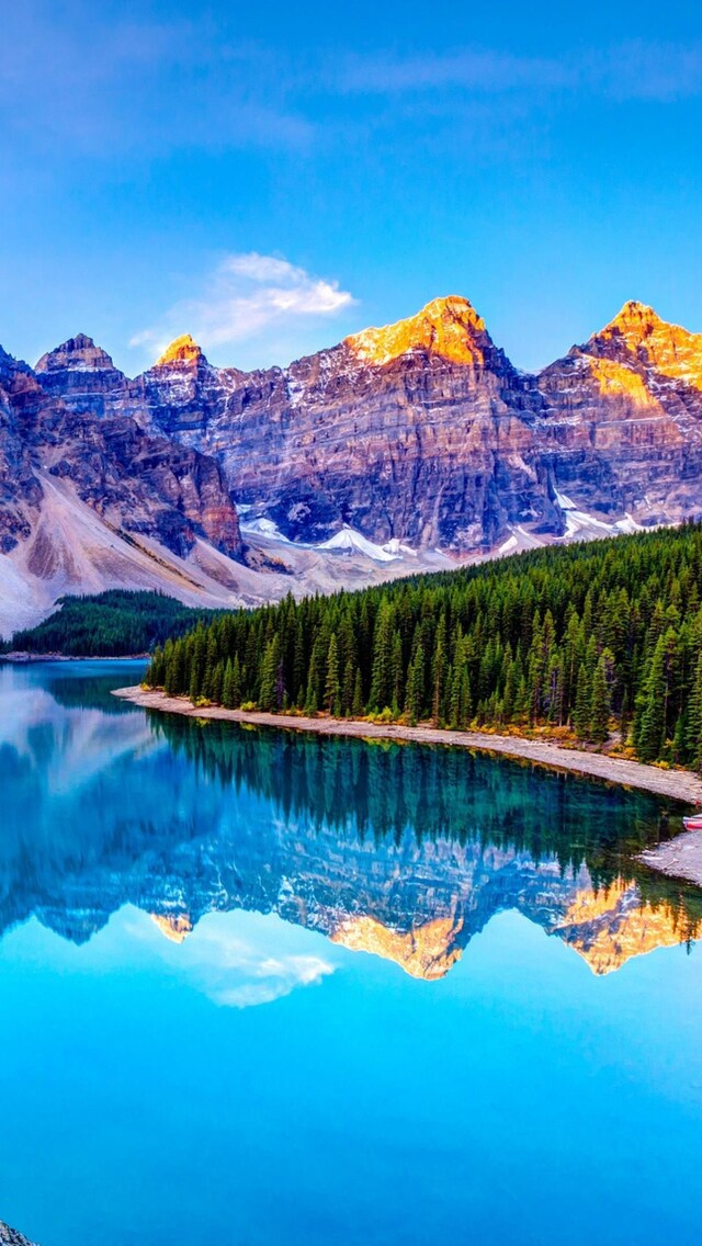 640x1136 hd wallpaper,natural landscape,mountain,nature,mountainous landforms,reflection