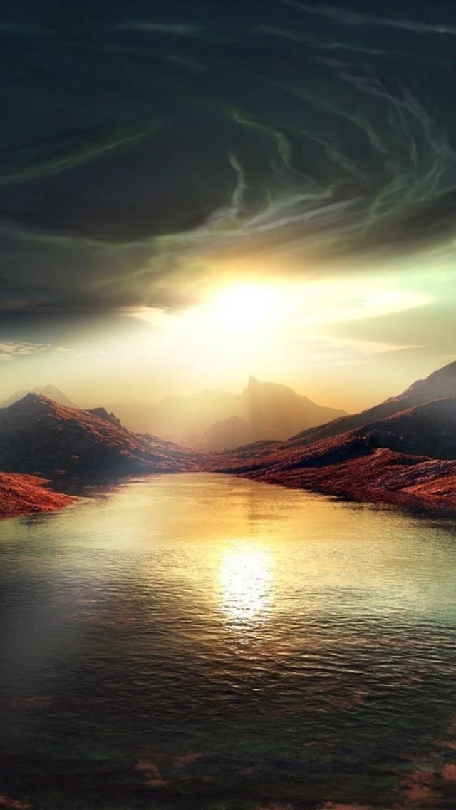 iphone 5s fond d'écran full hd,ciel,la nature,horizon,nuage,lever du soleil