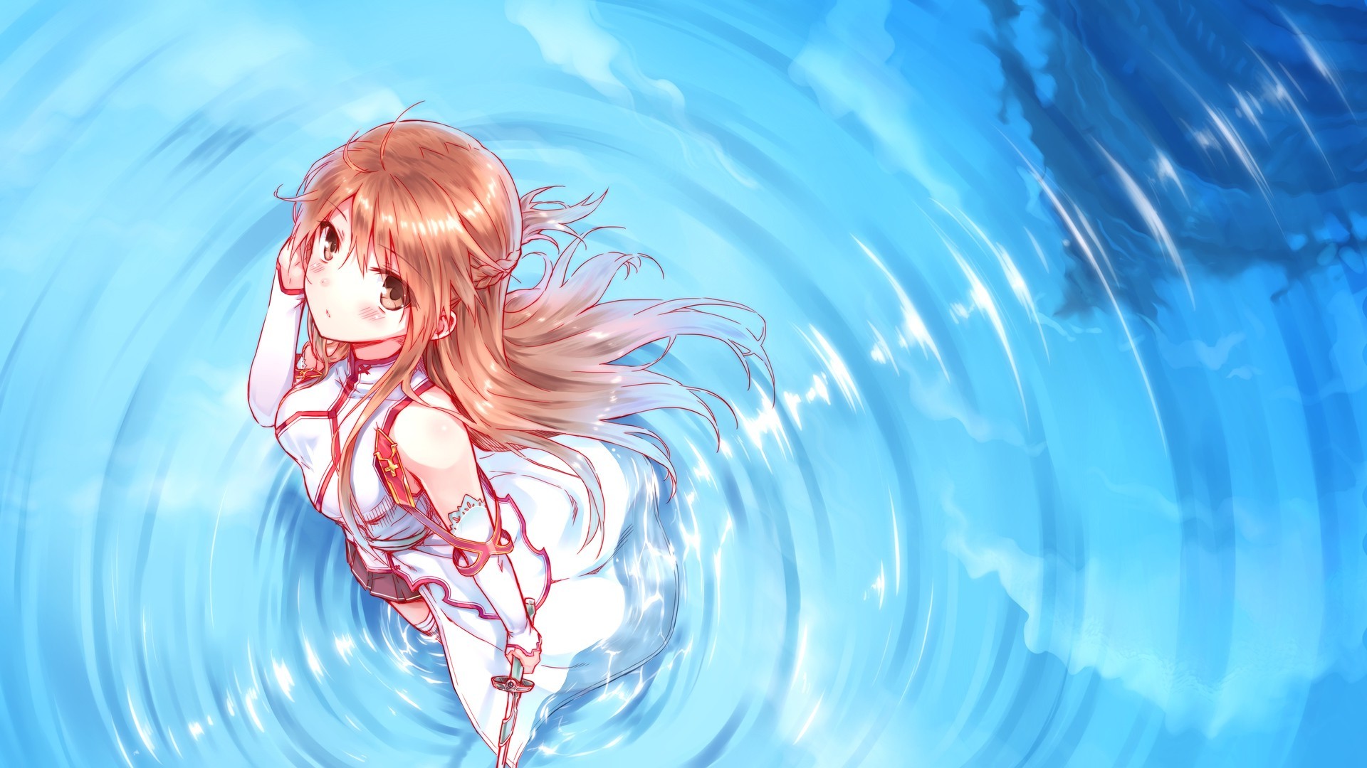 anime art wallpaper,cg artwork,anime,cartoon,long hair,fictional character