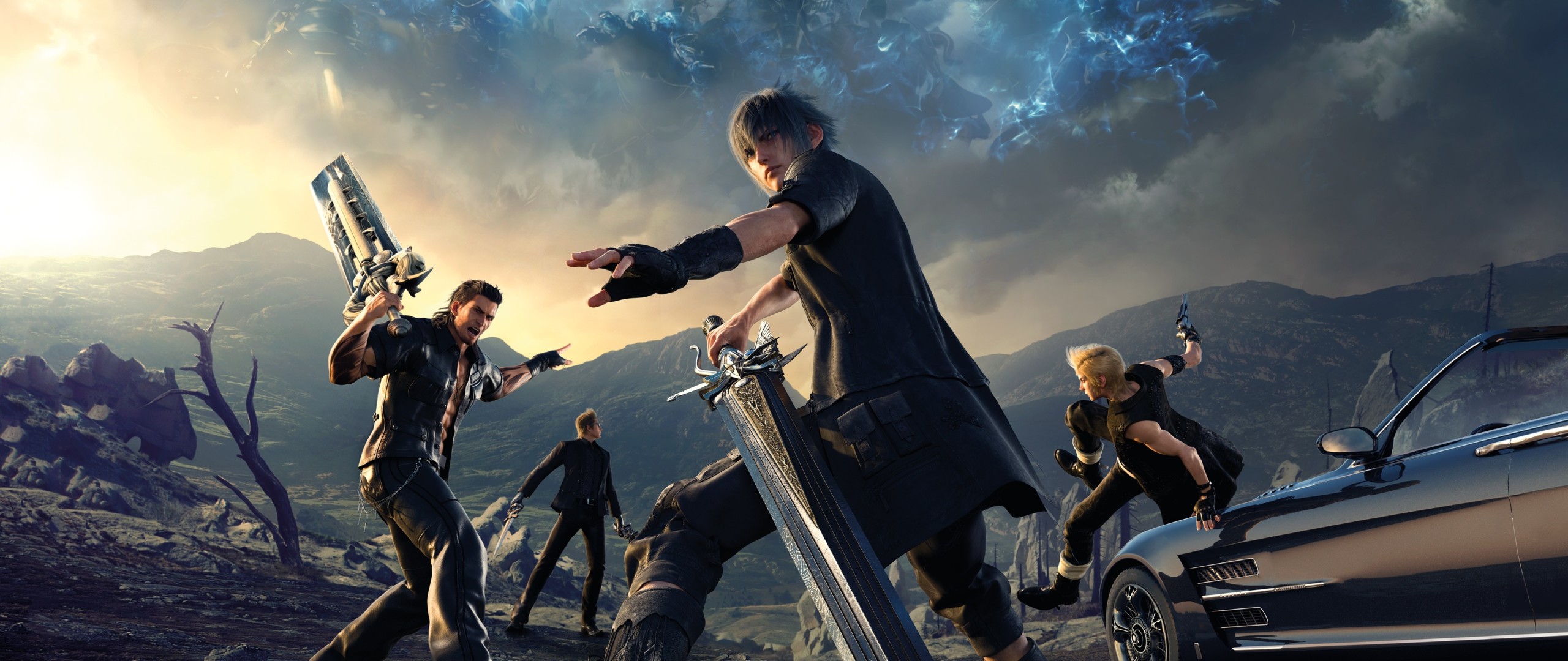 final fantasy xv wallpaper,movie,fictional character,action film,action adventure game,games