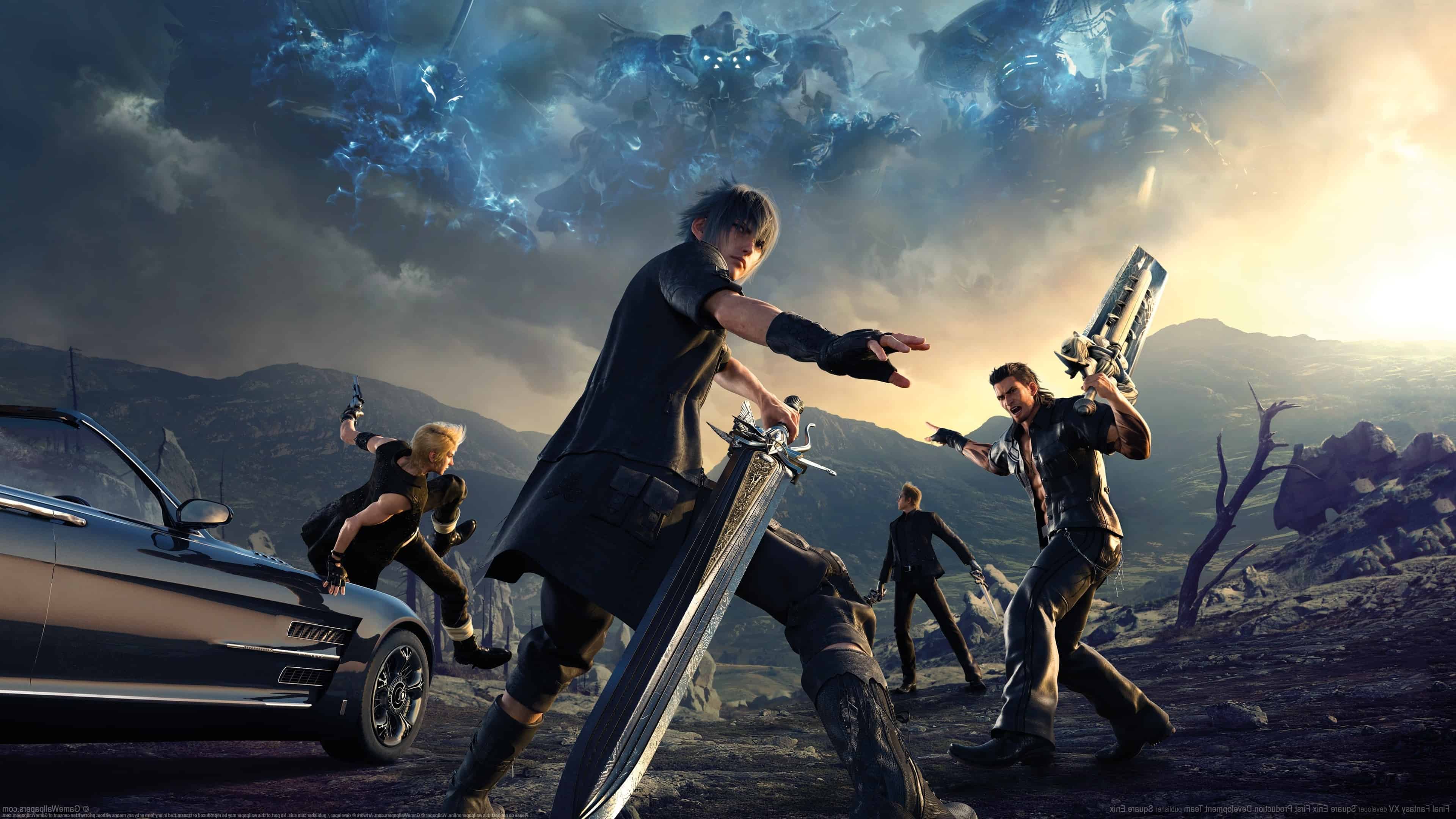 fond d'écran final fantasy xv,jeu d'aventure d'action,jeu pc,jeux,compositing numérique,film