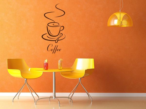 wallpaper ติด ผนัง,yellow,orange,wall,table,room