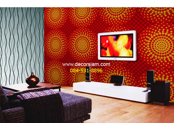 wallpaper ติด ผนัง,orange,room,wallpaper,wall,interior design