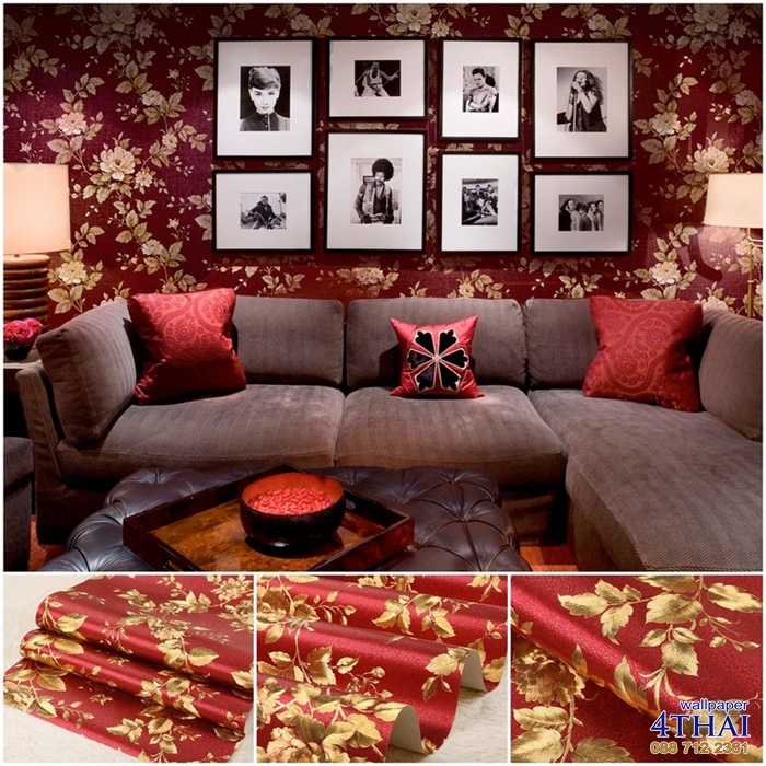 wallpaper ติด ผนัง,living room,couch,furniture,room,red