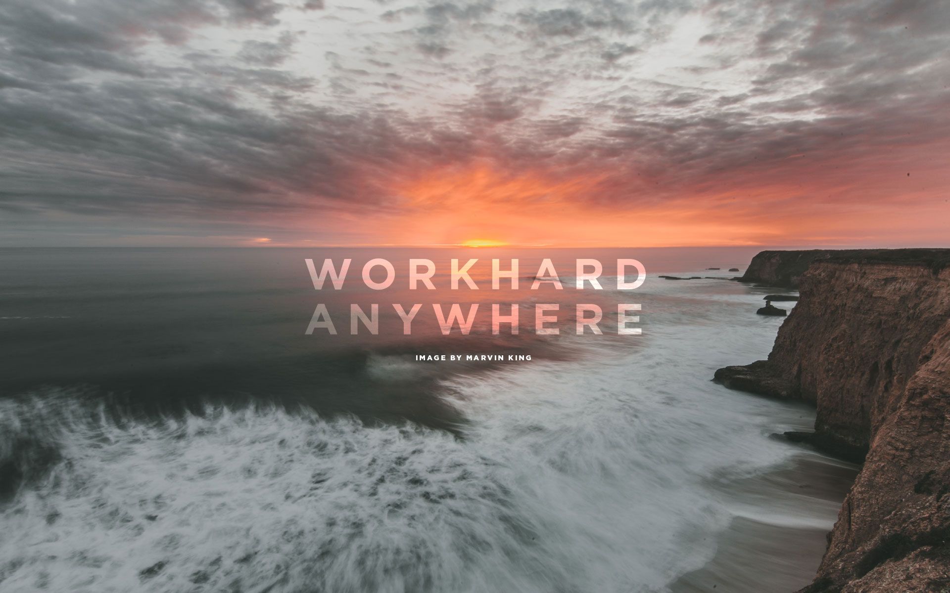 work hard anywhere wallpaper,sky,nature,wave,sea,natural landscape