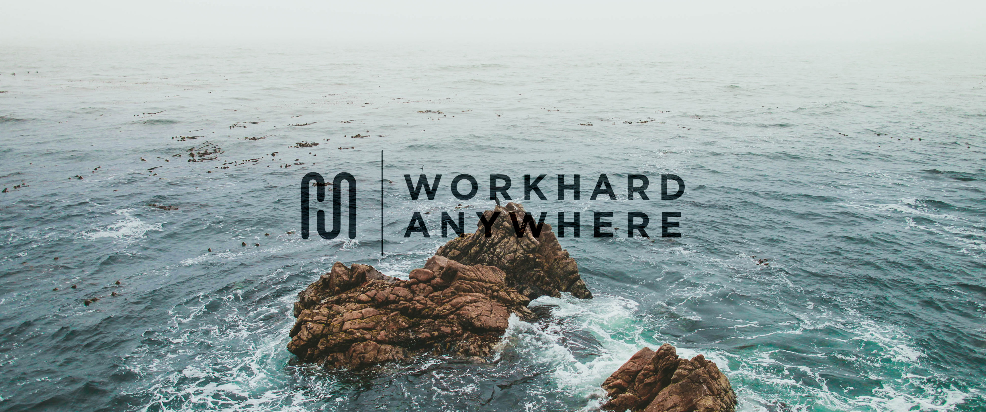 work hard anywhere wallpaper,sea,water,ocean,rock,wave