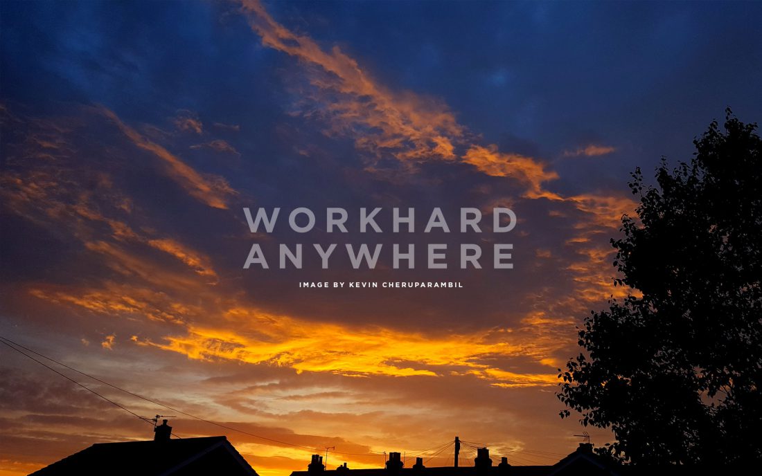 work hard anywhere wallpaper,sky,cloud,afterglow,daytime,sunset