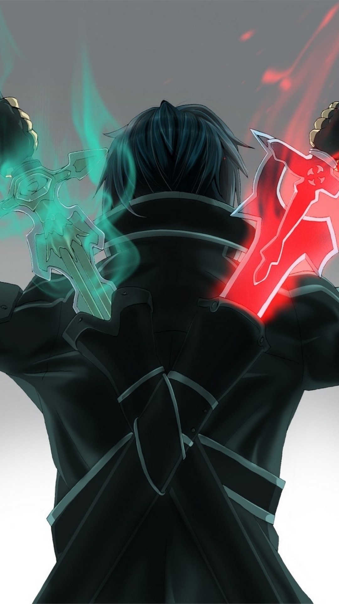 sword art online wallpaper iphone,fictional character,illustration,graphic design,cg artwork,games