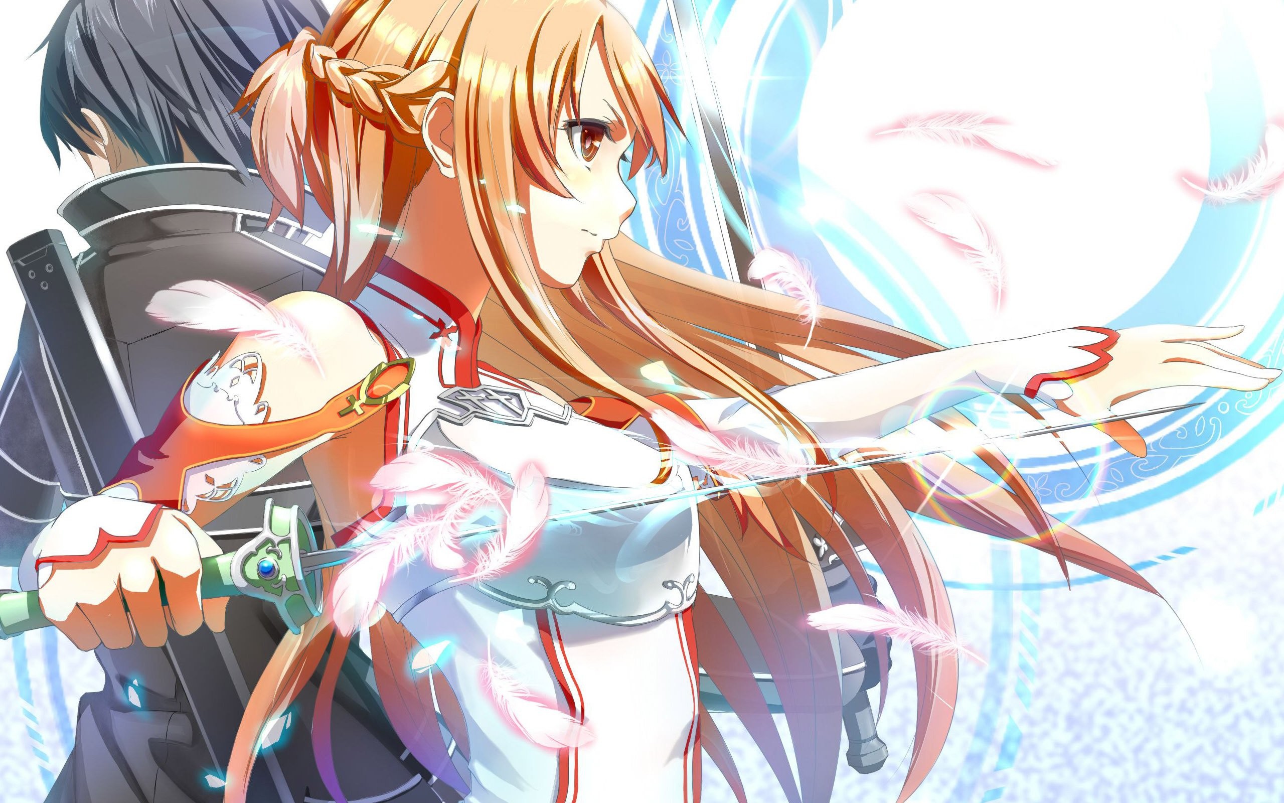 sword art online wallpaper iphone,cartoon,anime,cg artwork,long hair,brown hair