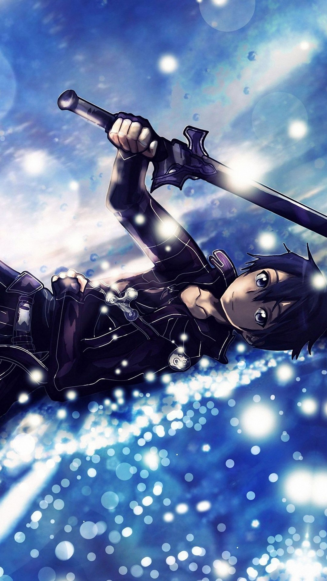 sword art online wallpaper iphone,anime,fictional character,cool,illustration,games