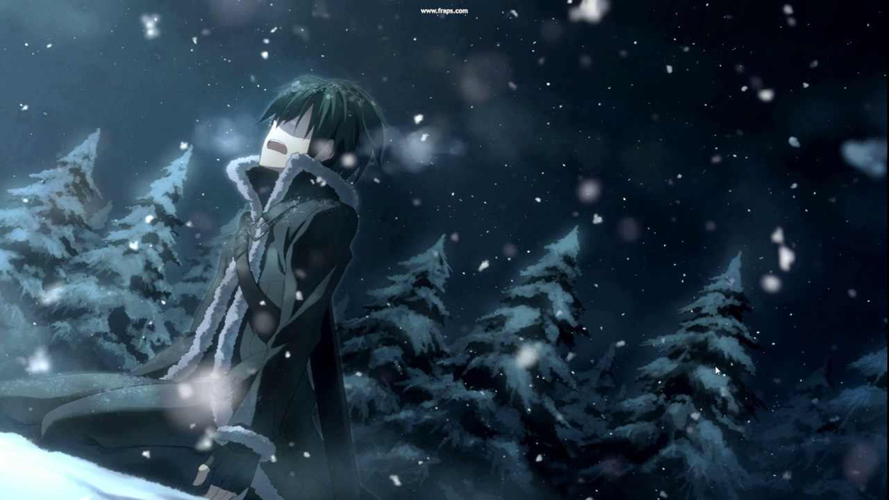 fond d'écran kirito,oeuvre de cg,anime,ciel,ténèbres,espace