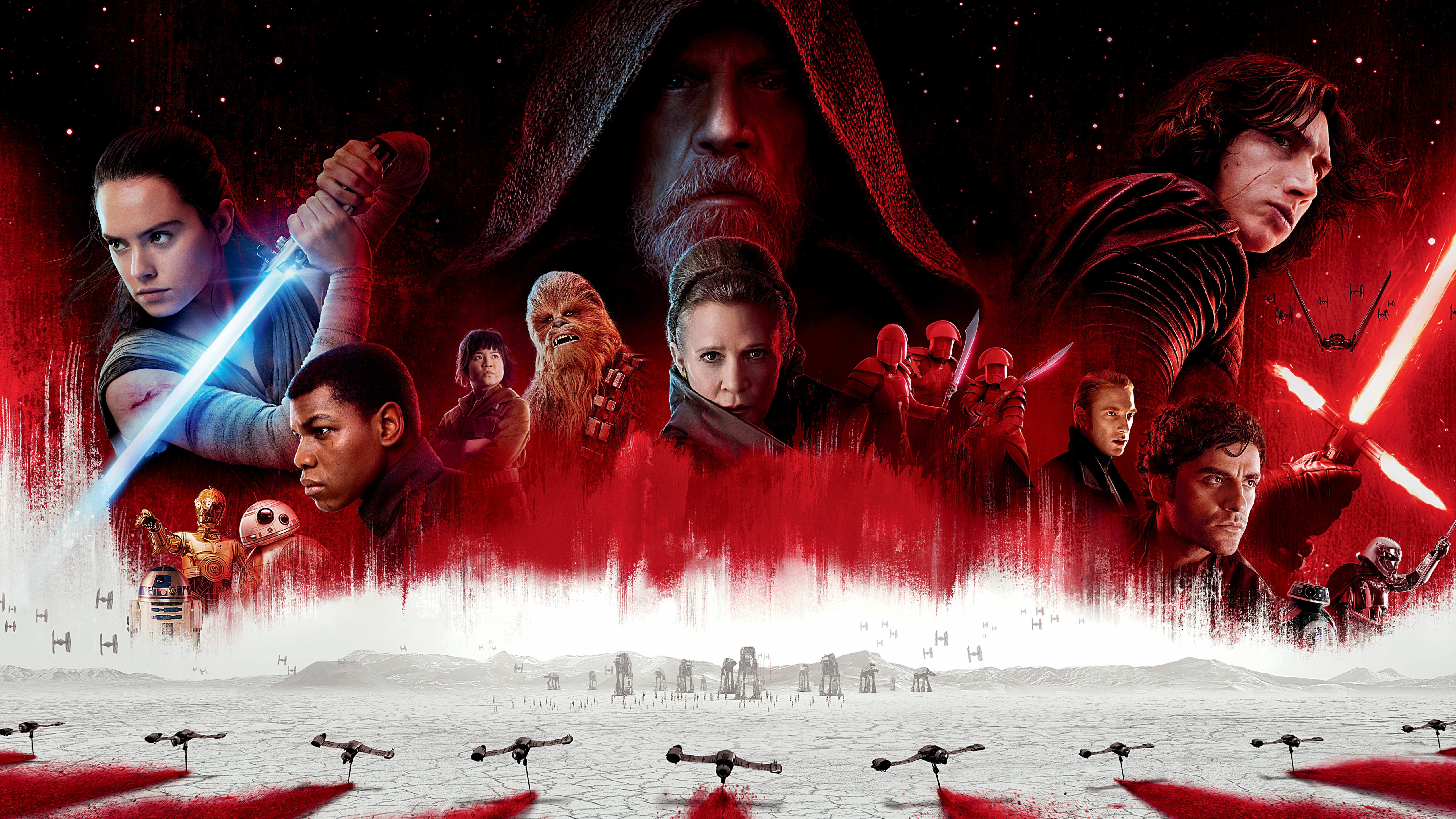 star wars the last jedi wallpaper,red,team,movie,poster,graphic design