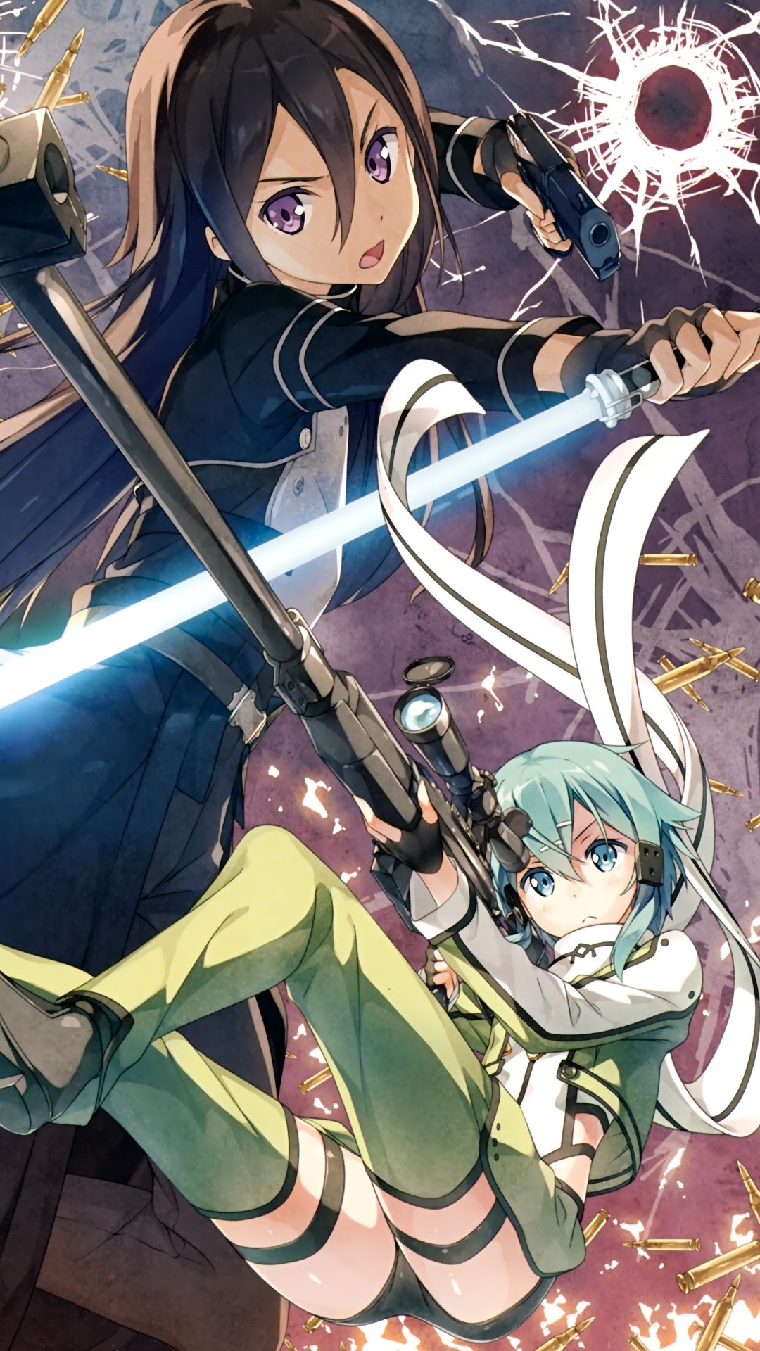 Sword Art Online Wallpaper Iphone Cartoon Anime Cg Artwork Black Hair Long Hair 401 Wallpaperuse