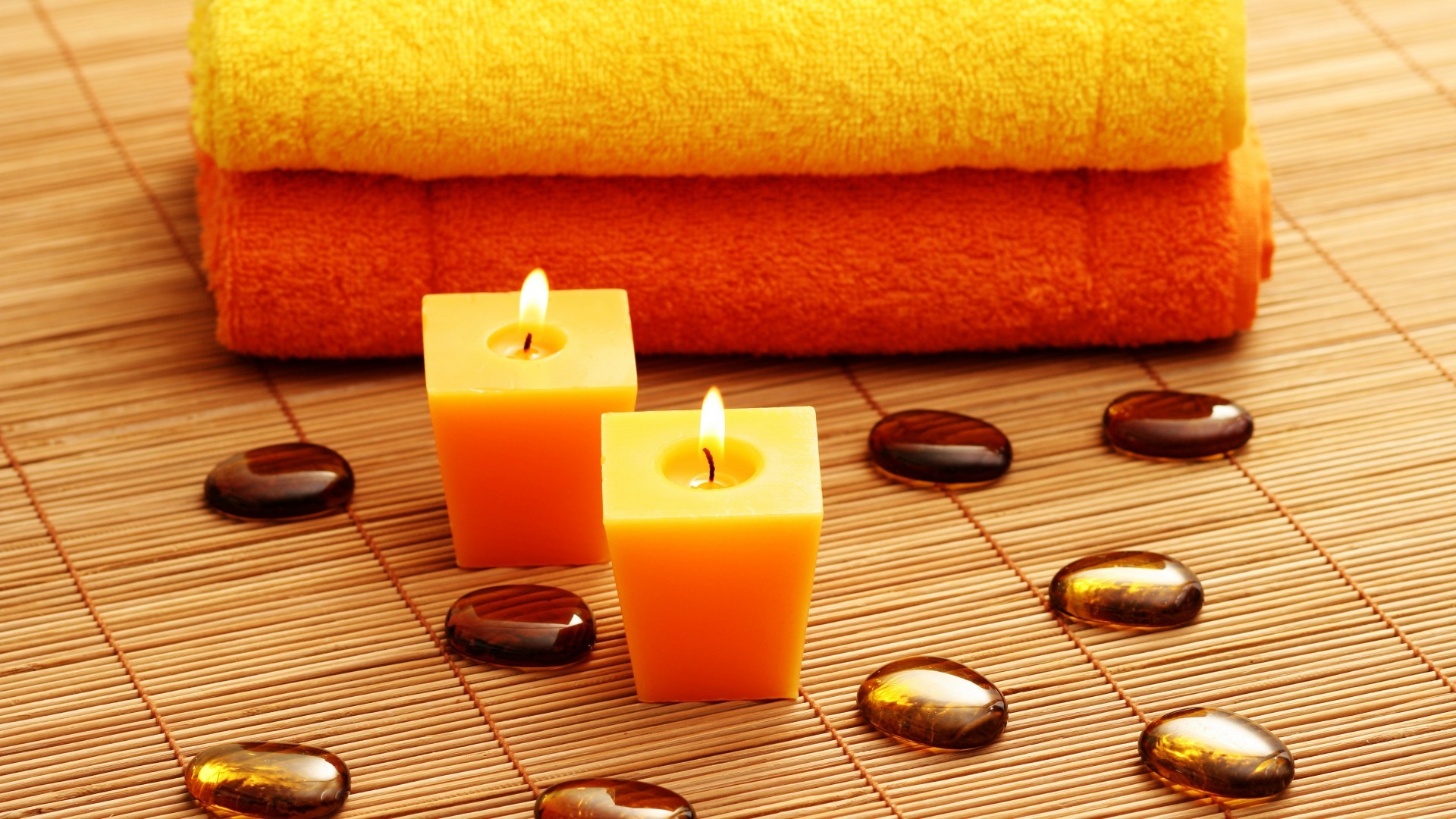massage wallpaper,candle,lighting,wax,yellow,interior design