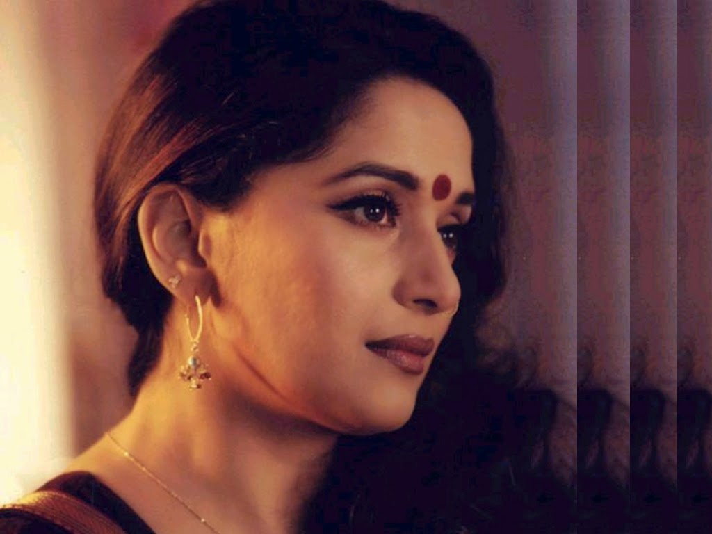 madhuri dixit fond d'écran hd,cheveux,visage,sourcil,coiffure,beauté