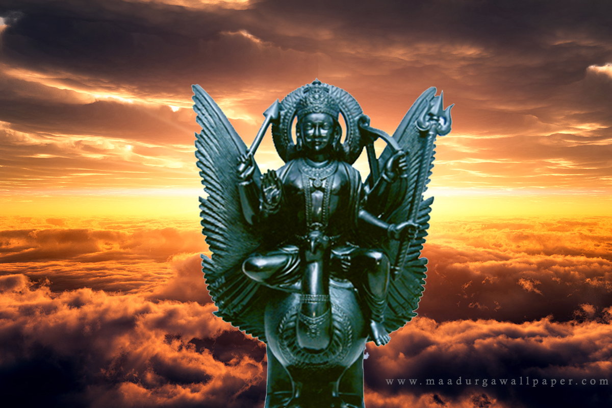 shani dev wallpaper,cg artwork,sky,statue,mythology,demon