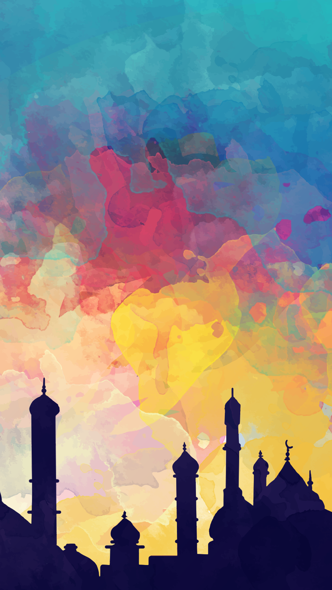 fond d'écran ramadan de haute qualité,ciel,illustration,art,la peinture,peinture aquarelle