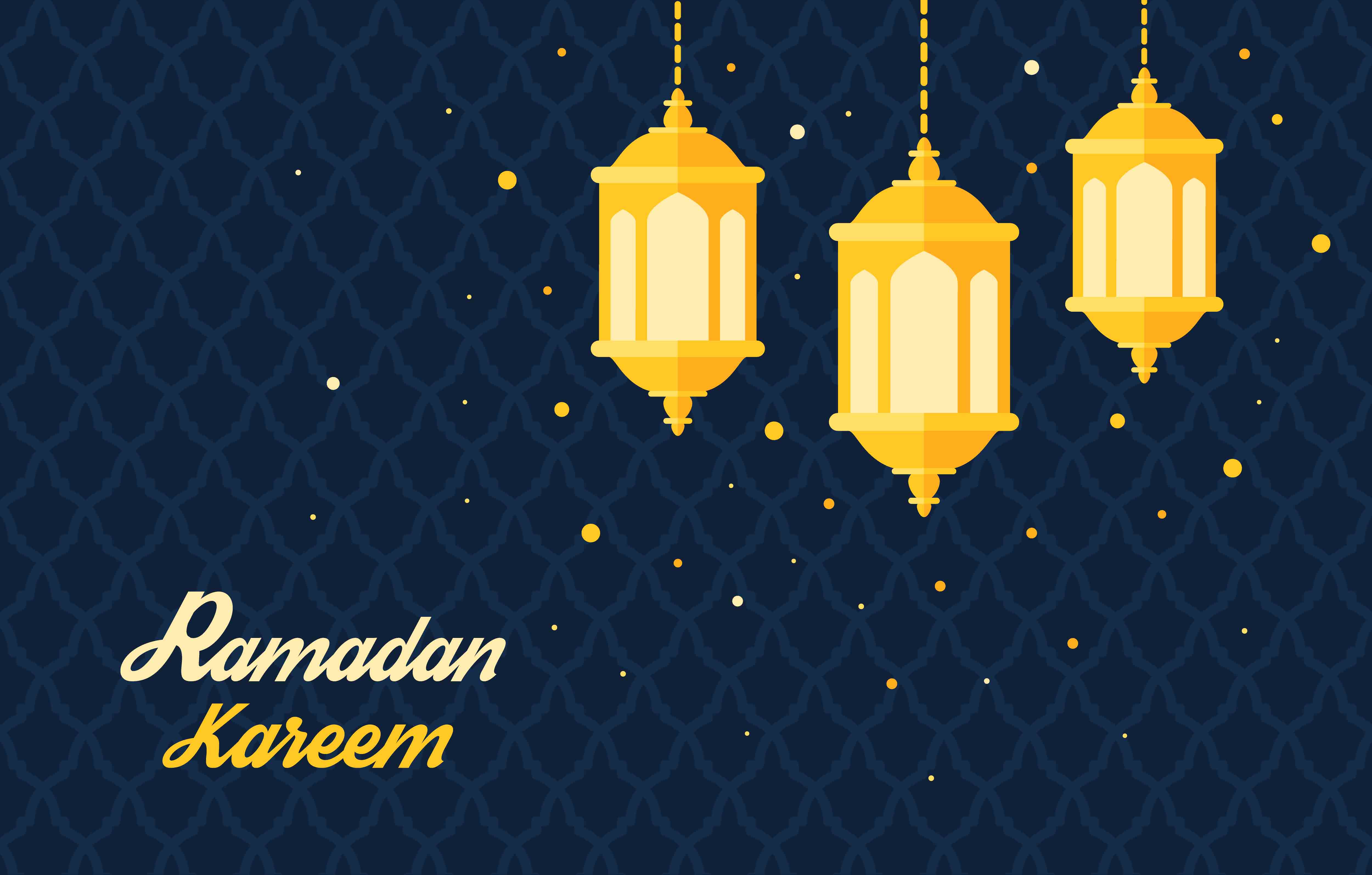 fond d'écran ramadhan,bleu,jaune,éclairage,bleu majorelle,police de caractère