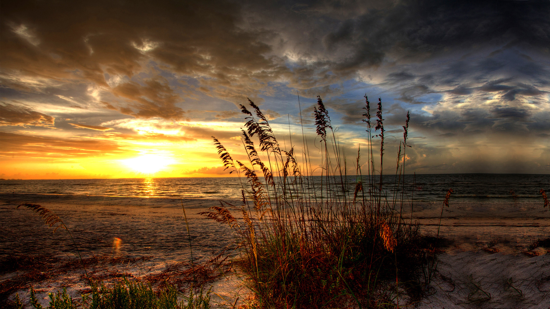 wallpaper kostenlos,sky,nature,natural landscape,sunset,horizon