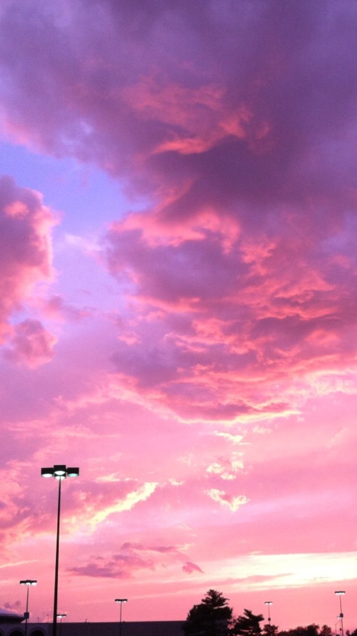 美的iphone壁紙,空,雲,残照,ピンク,昼間