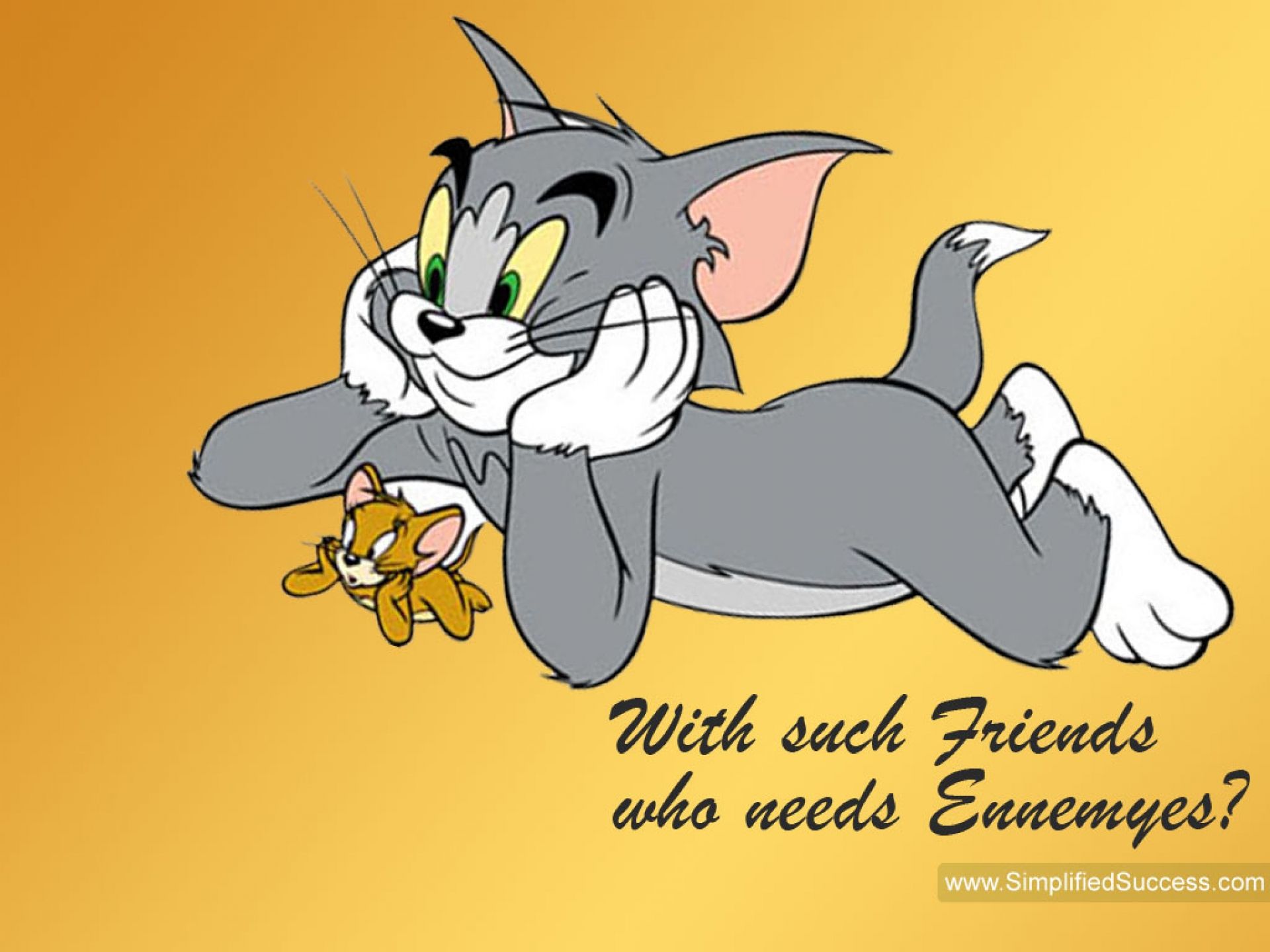Tom And Jerry Friendship Quotes WallpaperUse
