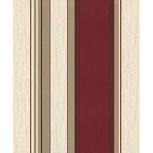 papel pintado a rayas rojas,rojo,marrón,beige,madera,puerta