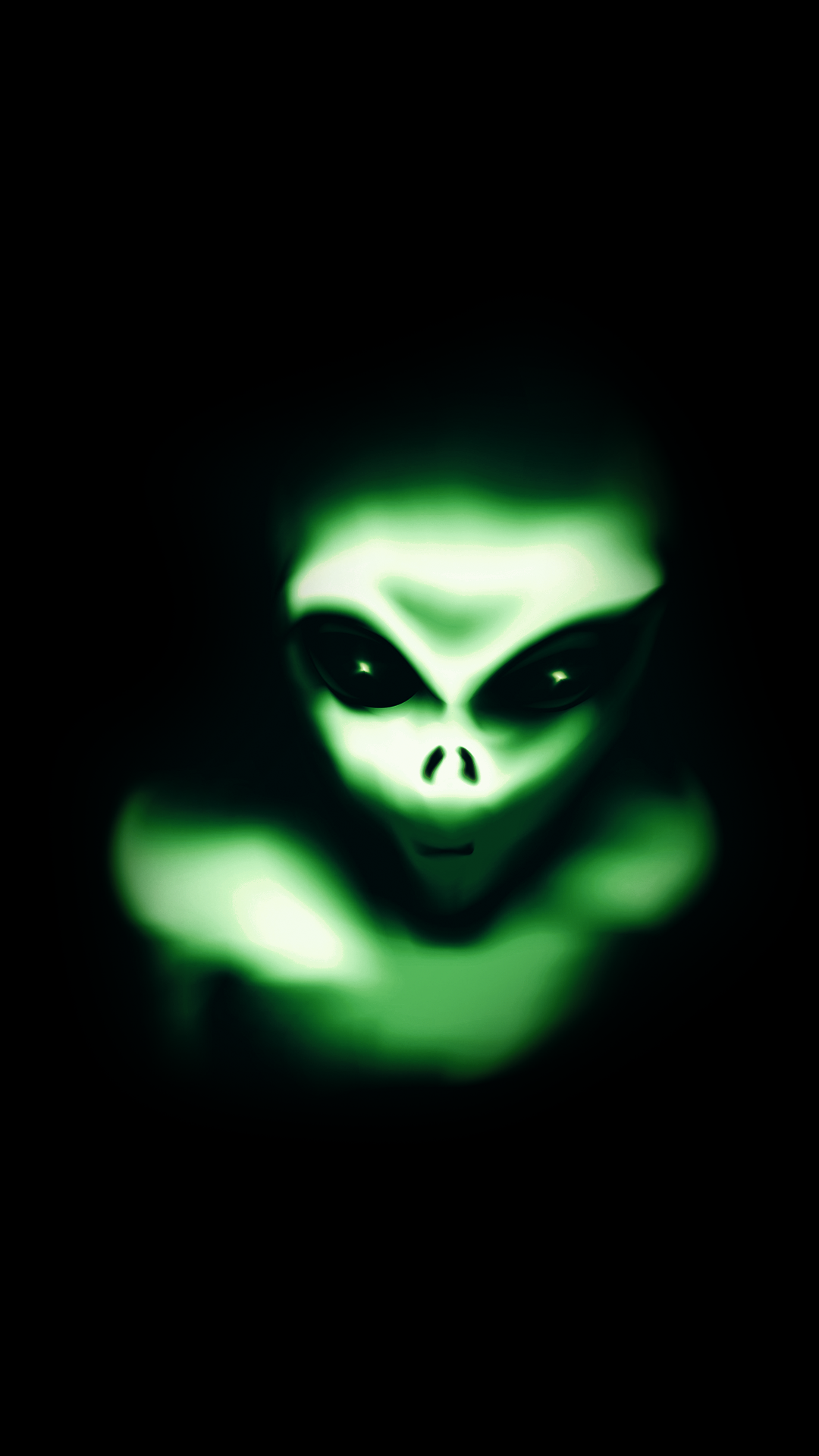 alien wallpaper iphone,green,black,head,light,darkness