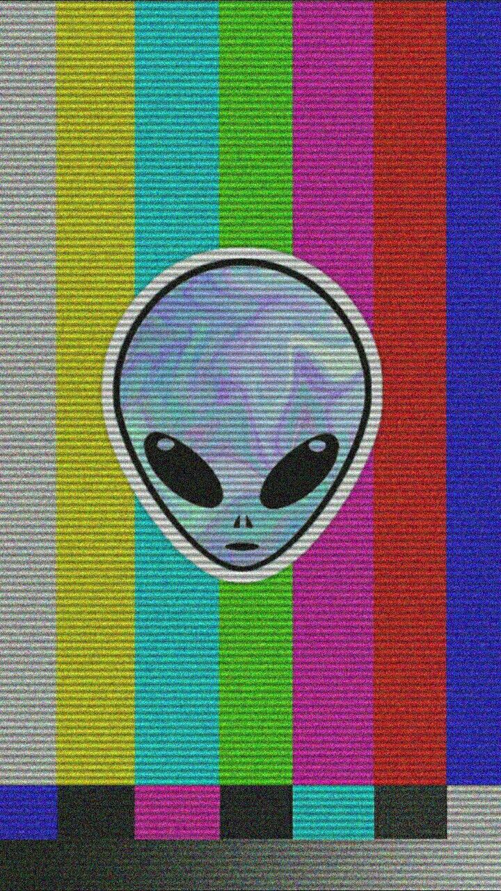 alien wallpaper iphone,grün,muster,lila,violett,textil 