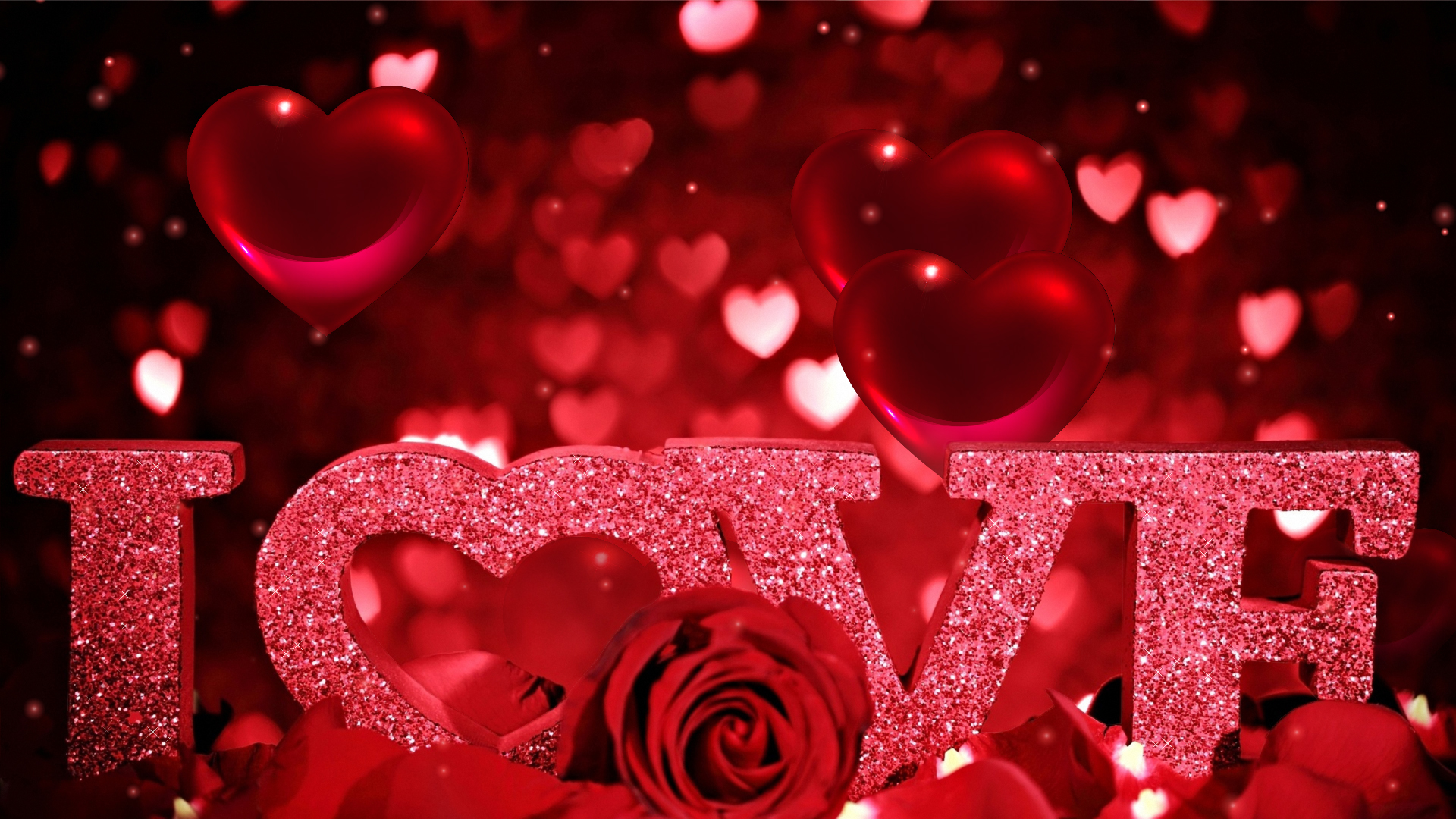 carta da parati romantica full size,rosso,cuore,san valentino,amore,rosa