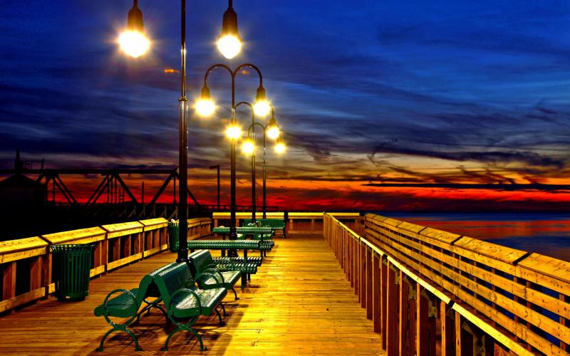romantic wallpaper full size,sky,lighting,boardwalk,evening,pier