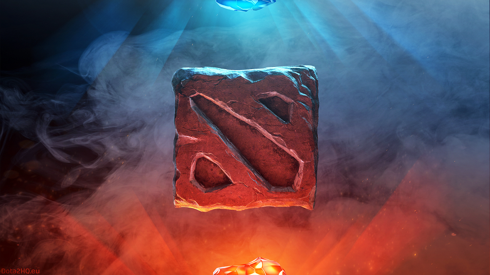 dota 2 logo wallpaper,geological phenomenon,rock,font,graphics,fictional character