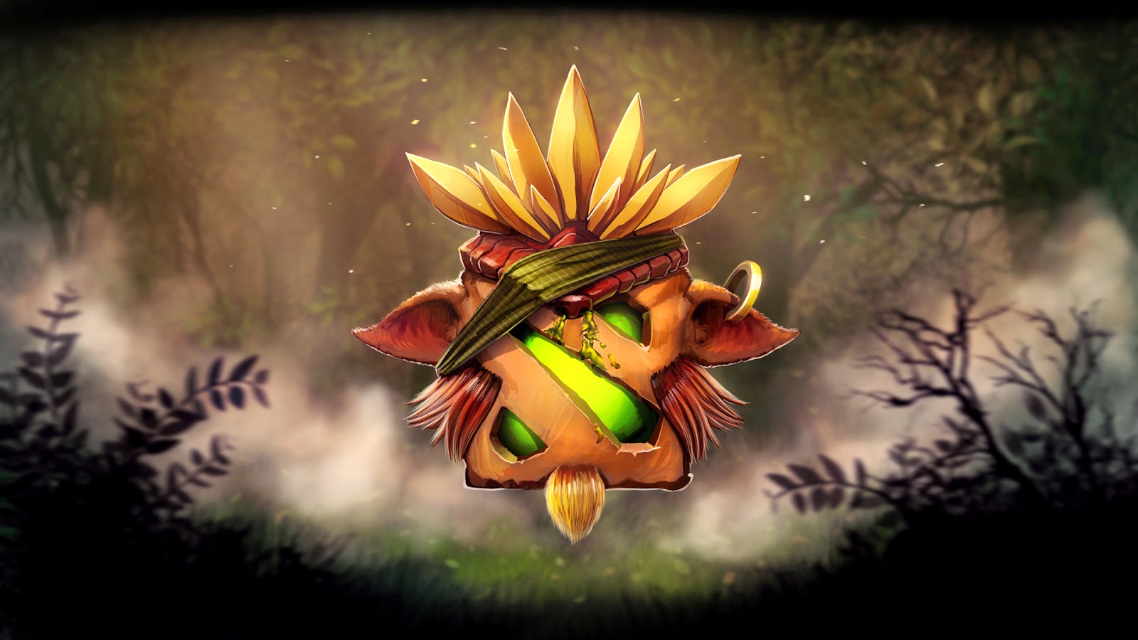 fond d'écran logo dota 2,illustration,personnage fictif,plante,graphique