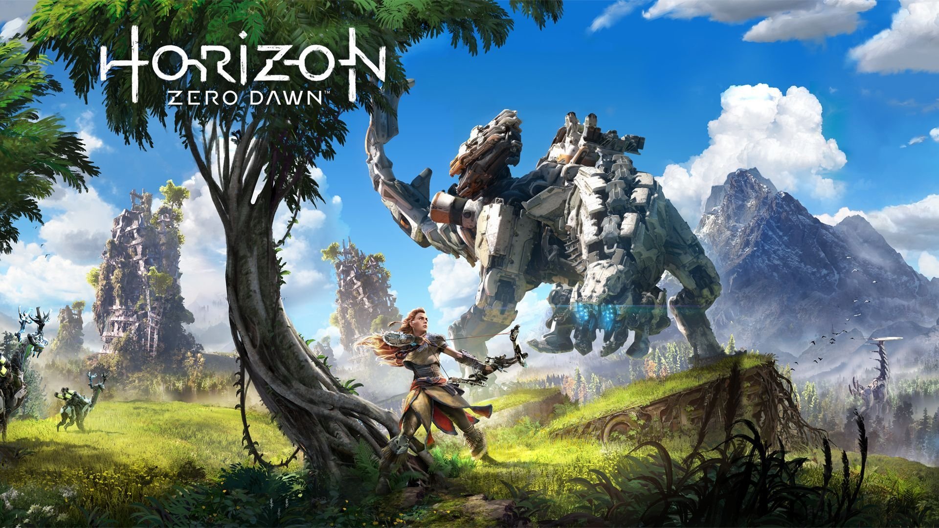 horizon zero dawn wallpaper hd,action adventure game,nature,strategy video game,natural landscape,games
