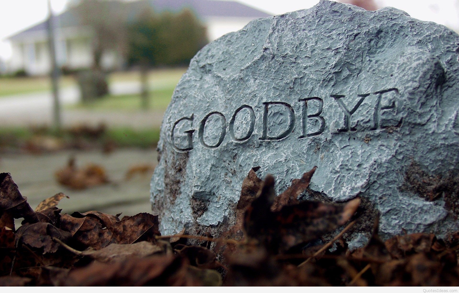goodbye wallpaper,headstone,rock,tree,grave,font