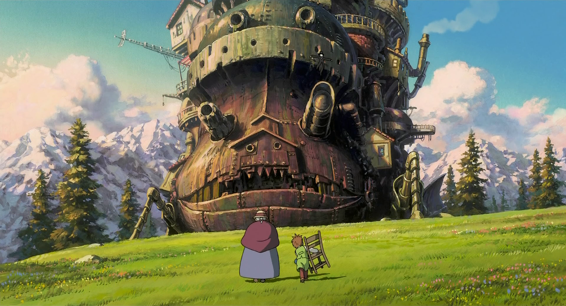 howl's moving castle wallpaper,strategy video game,landmark,adventure game,screenshot,games