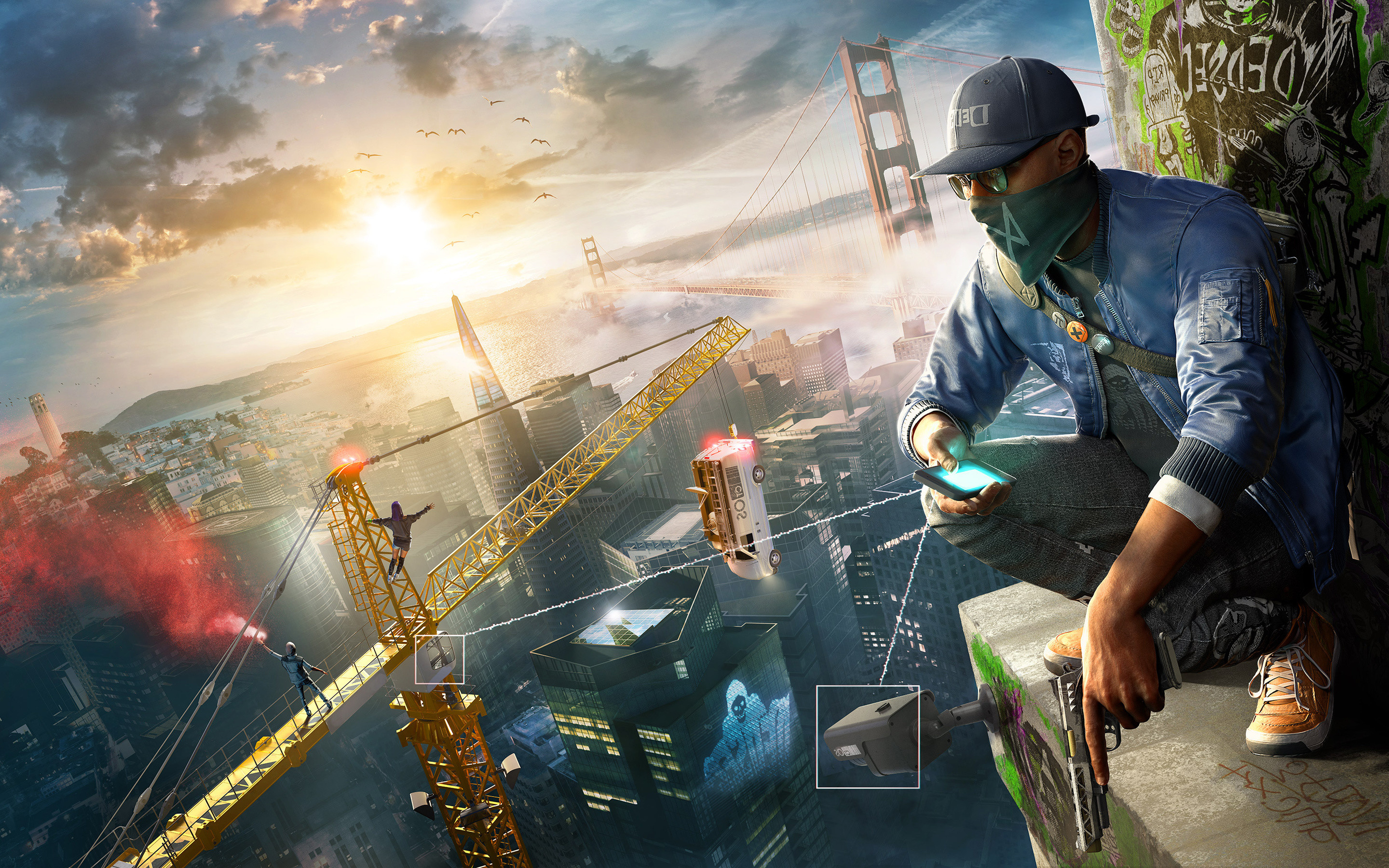 watch dogs 2 wallpaper,gioco di avventura e azione,gioco per pc,giochi,software per videogiochi,immagine dello schermo